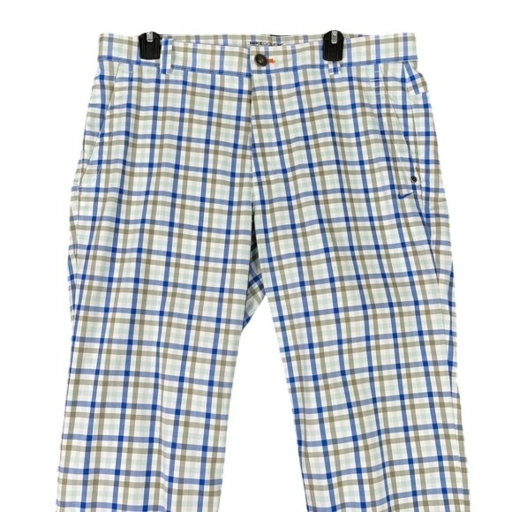 Nike Golf Mens 35x30 Dri Fit Plaid Pants Performance Course Travel Workwear